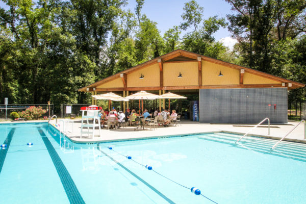 Photo of the swimming pool at Camp Canaan.