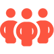 red group of people icon