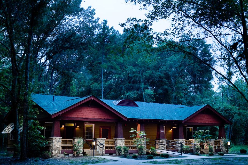 exterior of cabin at Camp Canaan