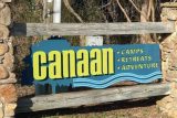 camp canaan sign freshly installed